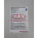 NAKLEJKA "OBSŁUGA" - wer. ANGIELSKA