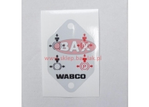NAKLEJKA TABLICZKI ZAWORU LUZUJĄCEGO - WABCO