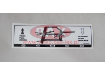 NAKLEJKA C2 HYDRAULIKI PRZYCZEPY