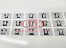 NAKLEJKA KLAWISZA LAMPA OSTRZEGAWCZA