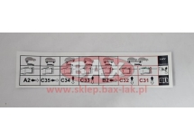 ETYKIETA/NAKLEJKA HYDRAULIKI C200 N5+A2