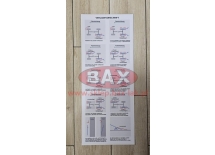 NAKLEJKA - WYTYCZNE DOT. SPOSOBU ŁADOWANIA - DE