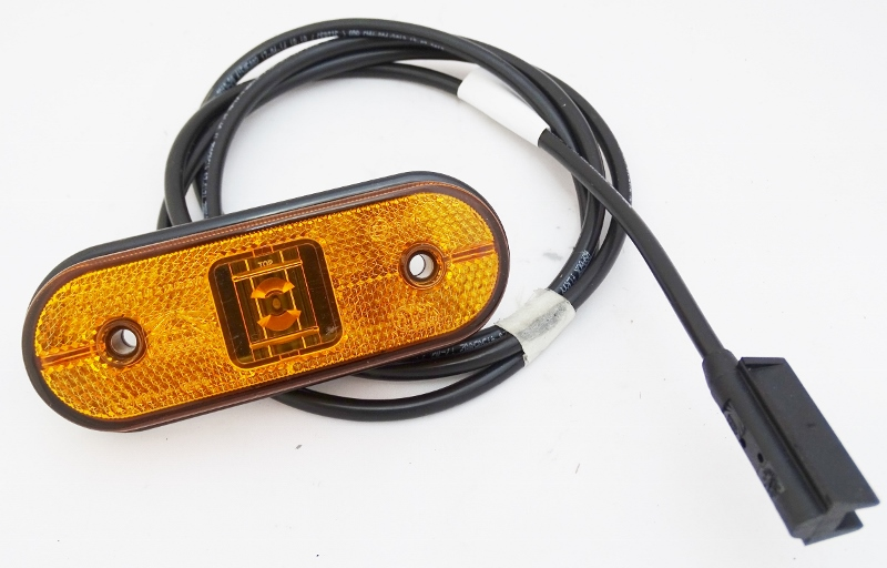 LAMPA OBRYSOWA POMARAŃCZOWA LED Z PRZEWODEM 1,5M