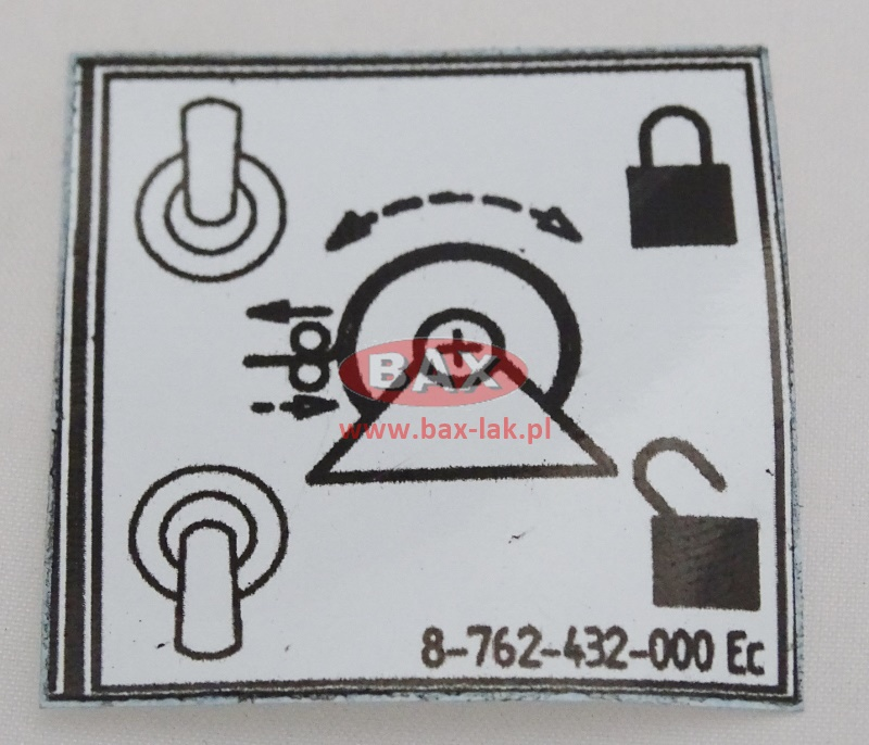 NAKLEJKA WCIĄGARKI HYDRAULICZNEJ