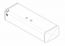 ZBIORNIK PALIWA ALU Z KORKIEM 500L