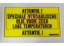 ETYKIETA OLEJOWA - HOLENDERSKA