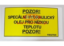 ETYKIETA OLEJOWA - CZESKA