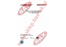 INSTRUKCJA OBSŁUGI PRZYCZEPY METAGO - ANGIELSKA