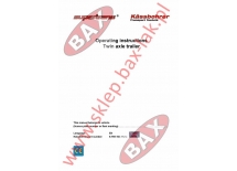 INSTRUKCJA OBSŁUGI PRZYCZEPY SUPERTRANS - ANGIELSKA