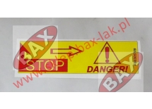 NAKLEJKA OSTRZEGAWCZA